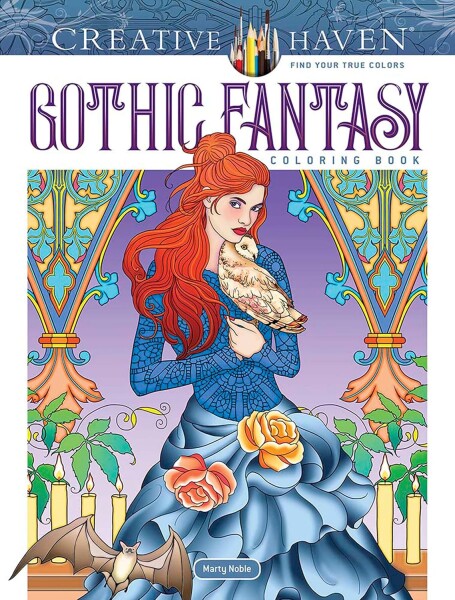 Creative Haven Gothic Fantasy, antistresové omalovánky, Marty Noble