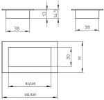 Siro Nábytková úchytka 2291 průměr: 150x51mm nerez