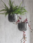 Garden Trading Závěsný obal na květiny Farringdon ⌀ 20 cm, šedá barva, kov