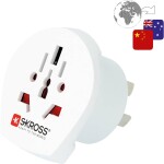 SKROSS cestovní adaptér MUV USB A+C, USB nabíjení 2.4A, univerzální pro 150 zemí