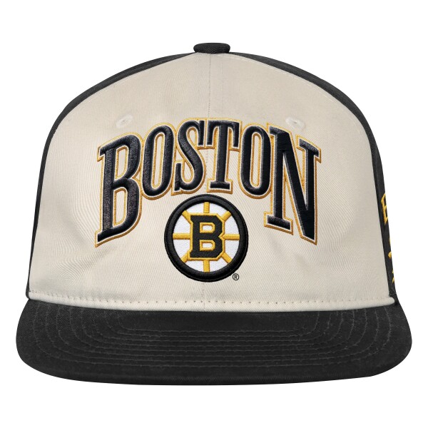 Outerstuff Dětská kšiltovka Boston Bruins NHL Flatbrim Arch Deadstock Snapback