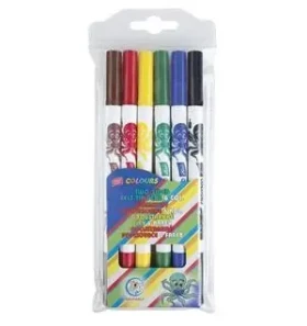 Easy Colours / Fixy / oboustranné / 6 barev / vypratelné (5901180318822)
