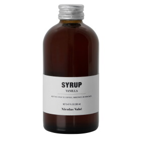 Nicolas Vahé Sirup Vanilla 280 ml, žlutá barva, hnědá barva, sklo