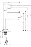 HANSGROHE - Metris New Baterie pro umyvadlovou mísu, chrom 31184000