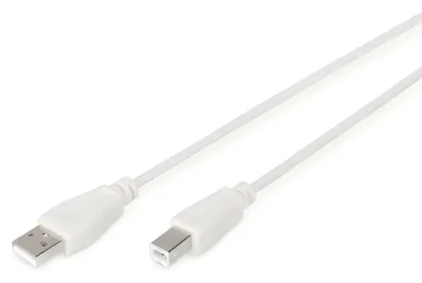 Digitus USB 2.0 kabel A-B béžový / Kabel / 1,8 m / USB 2.0 (AK-300105-018-E)
