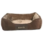 Scruffs Chester Box Bed čokoládová / Pelech pro psa / s bočnicemi / L / 75x60 cm (974-01172)