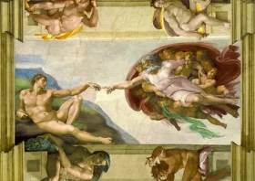 ENJOY Puzzle Michelangelo Buonarroti: Stvoření Adama