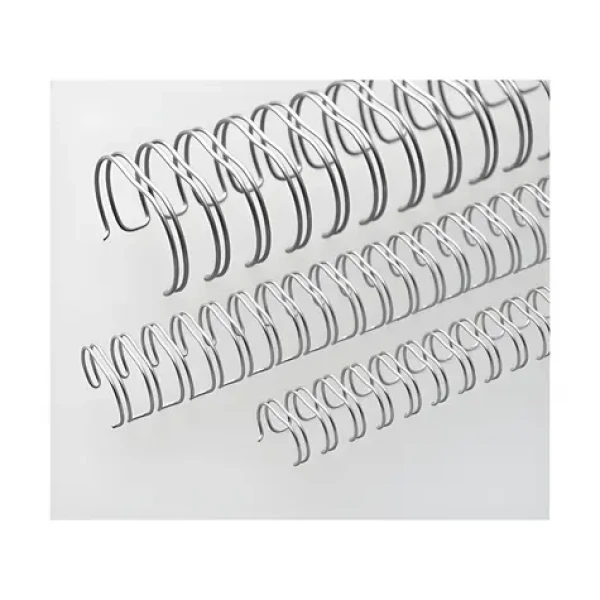 EuroSupplies Kovové hřbety (3/1") 9,5 mm stříbrné / Hřbety / pro 51–65 listů 80 g papíru / 100 ks
