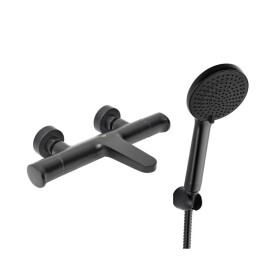 Vanová baterie SAT Dark s vanovým setem 150 mm černá matná SATBSDA222CSET1 SATBSDA222CSET1