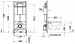 DURAVIT - DuraSystem Předstěnová instalace Basic pro závěsné WC, 115 cm WD1020000000