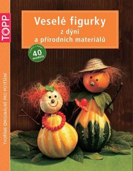 TOPP Veselé figurky dýní přírodních materiálů