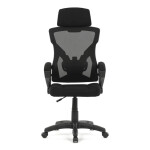 Kancelářská židle, výškově nastavitelná, černá látka, KA-R223 BK