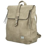 Moderní dámský koženkový kabelko-batoh Kalei, khaki