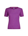 Dámské merino tričko s krátkým rukávem ICEBREAKER Wmns 75 Cool-Lite Featherlight SS Crewe, Passion velikost: M