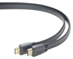 PremiumCord HDMI High Speed + Ethernet 5m / Plochý kabel / Zlacené konektory (kphdmep5)