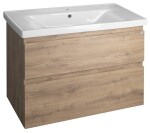 Aqualine ALTAIR umyvadlová skříňka 86,5x60x45cm, dub emporio