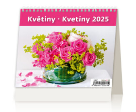 Květiny 2025 stolní kalendář