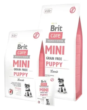 Brit Care Mini Grain Free Puppy Lamb 400 g / Kompletní krmivo pro štěňata / hypoalergenní / bez obilovin