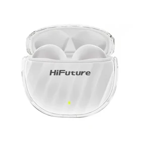 HiFuture FlyBuds 3 bílá / bezdrátová sluchátka / mikrofon / ENC / IPX5 / Bluetooth 5.3 (FlyBuds 3 (white))