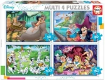 EDUCA Puzzle Disney pohádky 4v1 (50 80 100 150 dílků)