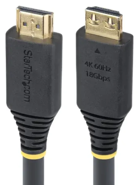 StarTech HDMI2-CABLE-GRIP-20F/6M černá / HDMI kabel / HDMI 2.0 / 6,1 m / zajišťovací konektor (HDMI2-CABLE-GRIP-20F)