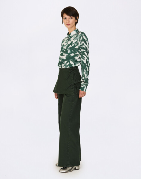 SKFK Leunda-GOTS Trouser 0G7 Dark Green 38