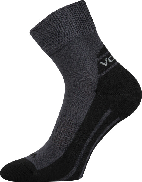 VOXX Ponožky sportovní OLIVER s jemným lemem TMAVĚ ŠEDÉ 39-42 103264