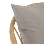 Zahradní židle, kov, polyratan, béžová, AZ-F1406 NAT