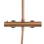Sprchový systém SAT Aurum s termostatickou baterií broušený rose gold SATSSTKAURBRG SATSSTKAURBRG