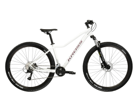 KROSS LEA 4.0, rám 17" (M), model 2026, pneu 29", barva bílá/fialová - ZDARMA dopravné, seřízení, odborná montáž a sada světel! (Záruka nejlepší ceny. Nalezli jste někde lepší cenu? Napište nám a zkusíme ji trumfnout! )