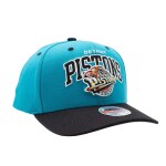 Mitchell & Ness Pánská kšiltovka Detroit Pistons NBA Team Arch Classic Red Stretch-Snap - Zelená