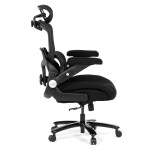 Kancelářská židle, houpací mechanismus, černá látka, KA-N1313 BK