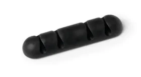 Durable Cavoline Clip 4 grafitová / Samolepicí kabelový klip / 2 ks / Pro kabely do 5 mm (504037)