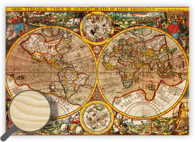 Obraz dřevěný: Antique Maps, 485x340