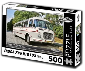 RETRO-AUTA Puzzle BUS č.8 Škoda 706 RTO LUX (1961)