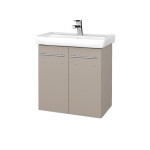 Dřevojas - Umyvadlová skříňka DOOR SZD2 60 - N07 Stone / Úchytka T02 / N07 Stone 341329B