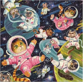 GALISON Čtvercové puzzle Vesmírná kočičí odysea