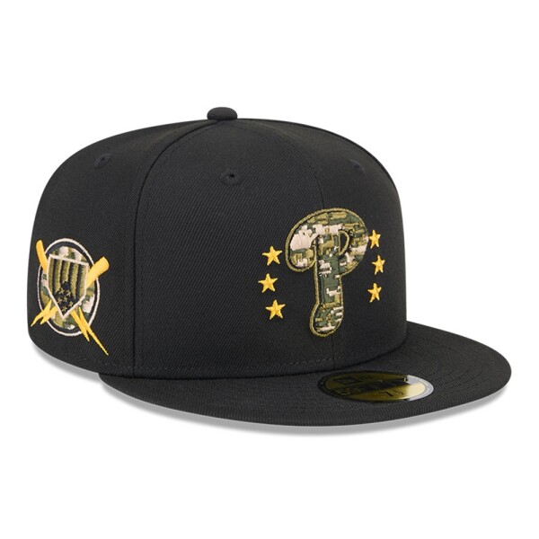 New Era Pánská kšiltovka Philadelphia Phillies MLB 2024 Authentic Armed Forces 59FIFTY Fitted Velikost: 7 1/2