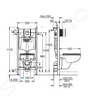 GROHE Závěsné WC se sedátkem softclose, rimless, alpská bílá