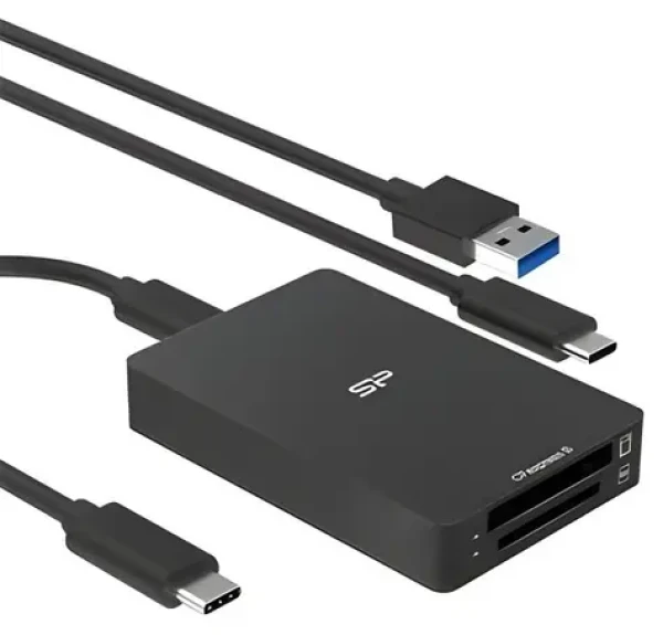 Silicon Power CreatePro BS10 černá / Čtečka paměťových karet / CFexpress B / SD 4.0 / USB-C 10 Gb/s (SPU3CCSREDBS100K)