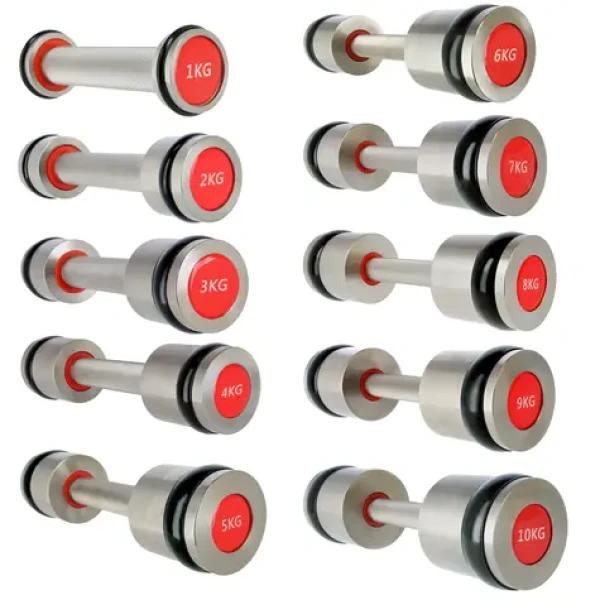 HMS PREMIUM HH08 Chromované profesionální činky 2 x 8 kg (5907695534719)