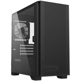 Montech AIR 100 LITE černá / Micro ATX / 3x USBA / 2x 120mm / bez zdroje / průhledná bočnice (AIR 100 LITE (B))
