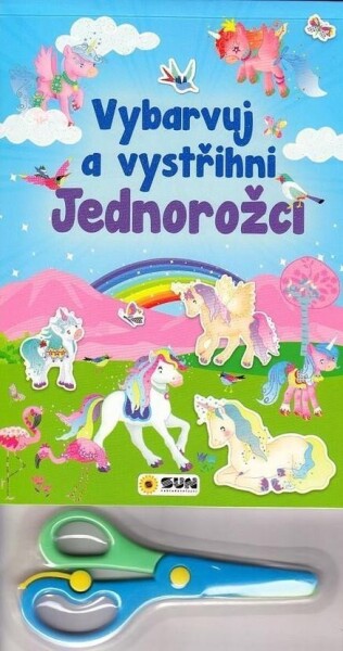 Vybarvuj Vystřihni Jednorožci