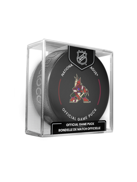 Inglasco / Sherwood Puk Arizona Coyotes NHL Official Game Puck 2022-2023