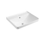 MEREO - Siena, koupelnová skříňka s keramickym umyvadlem 61 cm, bílá lesk CN410