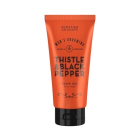 SCOTTISH FINE SOAPS Gel na holení pro muže Thistle & Black Pepper 150 ml, oranžová barva