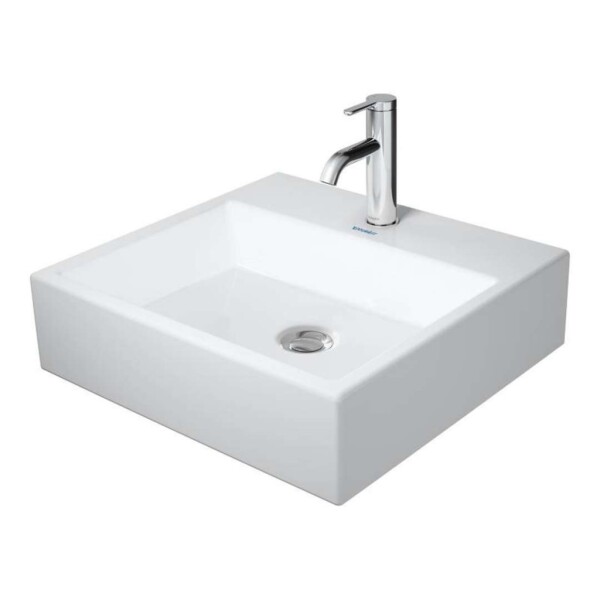 DURAVIT - Vero Air Umyvadlo 50x47 cm, bez přepadu, otvor pro baterii, WonderGliss, bílá 23505000411