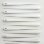 Ester & erik Svíčka Taper 32 cm – 13 Elderflower – set 2 ks, krémová barva, vosk