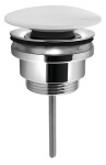 SAPHO - Umyvadlová výpust 5/4“, click-clack, velká zátka, 5-65, keramika bílá CV1110C