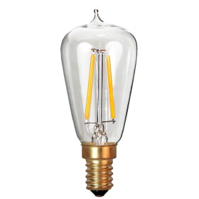 Star trading LED žárovka s vláknem E14 stmívatelná - STAR TRADING Retro LED žárovka E14 (stmívatelná), zlatá barva, čirá barva, sklo